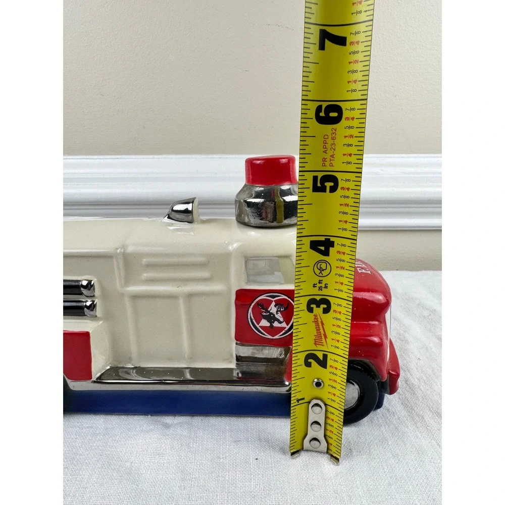 1974 Royal Halburton China Fire Truck Decanter Spirit of 76 Mooseheart FD 9.5